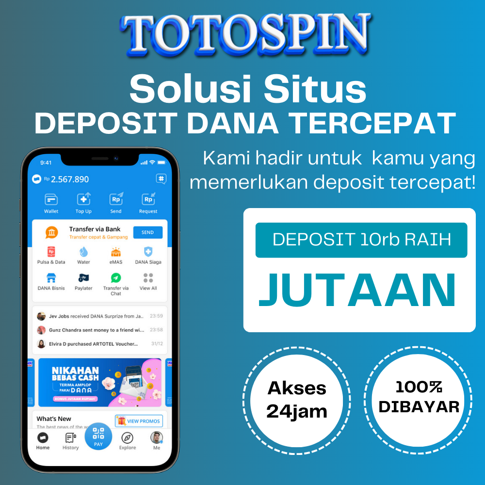 Totospin Daftar Pgsoft 10rb & Situs Slot Deposit Dana Resmi